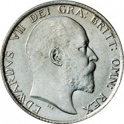 UK One Shilling Edward VII 1902 KM# 800 EDWARDVS VII DEI GRA BRITT: OMN: REX coin obverse UK One Shilling Edward VII 1902 KM# 800 EDWARDVS VII DEI GRA BRITT: OMN: REX coin obverse