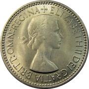 UK One Shilling Elizabeth II 1953 KM# 891 + ELIZABETH II DEI GRATIA BRITT:OMN:REGINA coin obverse UK One Shilling Elizabeth II 1953 KM# 891 + ELIZABETH II DEI GRATIA BRITT:OMN:REGINA coin obverse