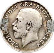 UK One Shilling George V 1913 KM# 816 GEORGIVS V DEI GRA:BRITT:OMN:REX B.M. coin obverse UK One Shilling George V 1913 KM# 816 GEORGIVS V DEI GRA:BRITT:OMN:REX B.M. coin obverse