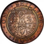 UK One Shilling Victoria 1898 KM# 780 ONE SHILLING ∙ ∙HONI∙SO QVI∙ V∙ PENSE∙ coin reverse UK One Shilling Victoria 1898 KM# 780 ONE SHILLING ∙ ∙HONI∙SO QVI∙ V∙ PENSE∙ coin reverse
