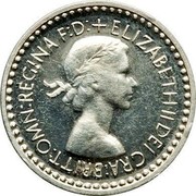UK Penny Elizabeth II (Maundy pre-decimal; 1st issue) 1953 Prooflike KM# 884 + ELIZABETH II DEI GRA:BRITT:OMN:REGINA F:D: coin obverse UK Penny Elizabeth II (Maundy pre-decimal; 1st issue) 1953 Prooflike KM# 884 + ELIZABETH II DEI GRA:BRITT:OMN:REGINA F:D: coin obverse