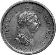 UK Penny George III 1806 Proof KM# 663a GEORGIUS III D. G REX. coin obverse UK Penny George III 1806 Proof KM# 663a GEORGIUS III D. G REX. coin obverse