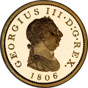 UK Penny George III 1806 Proof KM# 663b GEORGIUS III∙D:G∙REX. coin obverse UK Penny George III 1806 Proof KM# 663b GEORGIUS III∙D:G∙REX. coin obverse