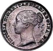 UK Penny Victoria 1887 Prooflike KM# 727 VICTORIA D:G: BRITANNIAR: REGINA F:D: coin obverse UK Penny Victoria 1887 Prooflike KM# 727 VICTORIA D:G: BRITANNIAR: REGINA F:D: coin obverse