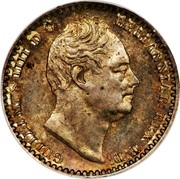UK Penny William IV 1834 Prooflike KM# 708 GULIELMUS IIII D:G: BRITANNIAR: REX F:D: coin obverse UK Penny William IV 1834 Prooflike KM# 708 GULIELMUS IIII D:G: BRITANNIAR: REX F:D: coin obverse