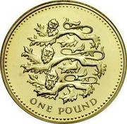 UK Pound 25th Anniversary of Decimal £1s 2002 British Royal Mint Proof KM# 1030b ONE POUND coin reverse UK Pound 25th Anniversary of Decimal £1s 2002 British Royal Mint Proof KM# 1030b ONE POUND coin reverse