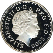 UK Pound Egyptian Arch Bridge 2008 British Royal Mint Proof KM# 1059a.2 ELIZABETH∙II∙D∙G REG∙F∙D∙2008 IRB coin obverse