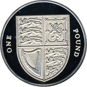 UK Pound Royal Shield 2008 British Royal Mint Proof KM# 1113c ONE POUND coin reverse UK Pound Royal Shield 2008 British Royal Mint Proof KM# 1113c ONE POUND coin reverse