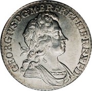 UK Shilling George I SS and C 1723 KM# 558.1 GEORGIVS ∙ D ∙ G ∙ M ∙ BR ∙ FR∙ET ∙ HIB ∙ REX ∙ F ∙ D ∙ coin obverse UK Shilling George I SS and C 1723 KM# 558.1 GEORGIVS ∙ D ∙ G ∙ M ∙ BR ∙ FR∙ET ∙ HIB ∙ REX ∙ F ∙ D ∙ coin obverse