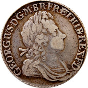 UK Shilling George I SS and C 1723 KM# 539.3 GEORGIVS ∙ D ∙ G ∙ M ∙ BR ∙ FR∙ET ∙ HIB ∙ REX ∙ F ∙ D ∙ coin obverse UK Shilling George I SS and C 1723 KM# 539.3 GEORGIVS ∙ D ∙ G ∙ M ∙ BR ∙ FR∙ET ∙ HIB ∙ REX ∙ F ∙ D ∙ coin obverse