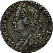 UK Shilling George II no LIMA no roses 1758 KM# 583.3 GEORGIVS ∙ II ∙ DEI ∙ GRATIA ∙ coin obverse UK Shilling George II no LIMA no roses 1758 KM# 583.3 GEORGIVS ∙ II ∙ DEI ∙ GRATIA ∙ coin obverse