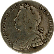 UK Shilling George II roses and plumes small letters 1731 KM# 561.1 GEORGIVS ∙ II ∙ -DEI ∙ GRATIA ∙ coin obverse UK Shilling George II roses and plumes small letters 1731 KM# 561.1 GEORGIVS ∙ II ∙ -DEI ∙ GRATIA ∙ coin obverse