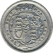 UK Shilling George III 1816 KM# 666 HONI∙SOIT∙Q MAL∙Y∙PENSE∙ coin reverse UK Shilling George III 1816 KM# 666 HONI∙SOIT∙Q MAL∙Y∙PENSE∙ coin reverse