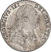 UK Shilling George III without hearts in Hanoverian shield 1787 Proof, Plain edge KM# 607.1 GEORGIVS ∙ III ∙ - DEI ∙ GRATIA ∙ coin obverse UK Shilling George III without hearts in Hanoverian shield 1787 Proof, Plain edge KM# 607.1 GEORGIVS ∙ III ∙ - DEI ∙ GRATIA ∙ coin obverse