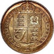UK Shilling Victoria 1890 KM# 774 HONI SOIT QUI MAL Y PENSE coin reverse UK Shilling Victoria 1890 KM# 774 HONI SOIT QUI MAL Y PENSE coin reverse