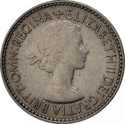 UK Six Pence Elizabeth II 1953 Proof KM# 889 + ELIZABETH II DEI GRATIA BRITT:OMN:REGINA coin obverse UK Six Pence Elizabeth II 1953 Proof KM# 889 + ELIZABETH II DEI GRATIA BRITT:OMN:REGINA coin obverse