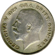 UK Sixpence George V Modified head 1922 KM# 815a.1 GEORGIVS V DEI GRA: BRITT: OMN: REX B.M. coin obverse UK Sixpence George V Modified head 1922 KM# 815a.1 GEORGIVS V DEI GRA: BRITT: OMN: REX B.M. coin obverse