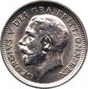 UK Sixpence George V Modified head 1926 KM# 815a.2 GEORGIVS V DEI GRA:BRITT:OMN:REX coin obverse UK Sixpence George V Modified head 1926 KM# 815a.2 GEORGIVS V DEI GRA:BRITT:OMN:REX coin obverse