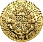 UK Sovereign 500th Anniversary of Sovereign 1989 Proof KM# 956 ANNIVERSARY∙OF∙THE∙GOLD∙SOVEREIGN∙1489∙1989 coin reverse UK Sovereign 500th Anniversary of Sovereign 1989 Proof KM# 956 ANNIVERSARY∙OF∙THE∙GOLD∙SOVEREIGN∙1489∙1989 coin reverse