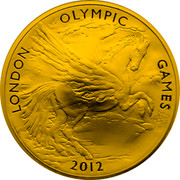 UK Ten Pounds London 2012 Olympic Games 2012 Proof KM# 1227a LONDON OLYMPIC GAMES 2012 coin reverse