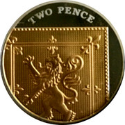 UK Two Pence Royal Shield 2012 Proof KM# 1108a.1 TWO PENCE coin reverse UK Two Pence Royal Shield 2012 Proof KM# 1108a.1 TWO PENCE coin reverse