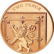 UK Two Pence Shield of the Royal Arms puzzle 2/6 2008 Proof KM# 1108 TWO PENCE coin reverse UK Two Pence Shield of the Royal Arms puzzle 2/6 2008 Proof KM# 1108 TWO PENCE coin reverse