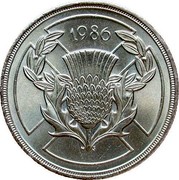 UK Two Pounds 13th Commonwealth Games, Edinburgh 1986 KM# 947a 1986 N S coin reverse UK Two Pounds 13th Commonwealth Games, Edinburgh 1986 KM# 947a 1986 N S coin reverse