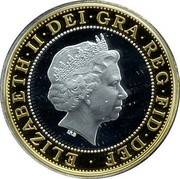 UK Two Pounds Act of Union 2007 British Royal Mint Proof KM# 1076a ELIZABETH∙II∙DEI∙GRA∙REG∙FID∙DEF ∙ IRB coin obverse UK Two Pounds Act of Union 2007 British Royal Mint Proof KM# 1076a ELIZABETH∙II∙DEI∙GRA∙REG∙FID∙DEF ∙ IRB coin obverse