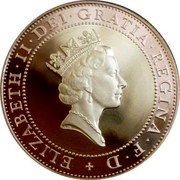 UK Two Pounds History of Technological Achievement 1997 Proof KM# 976b ELIZABETH∙II∙DEI∙GRATIA∙REGINA∙F∙D + RDM coin obverse UK Two Pounds History of Technological Achievement 1997 Proof KM# 976b ELIZABETH∙II∙DEI∙GRATIA∙REGINA∙F∙D + RDM coin obverse