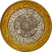 UK Two Pounds Technology 2000 Proof KM# 994 TWO POUNDS BR 2011 coin reverse UK Two Pounds Technology 2000 Proof KM# 994 TWO POUNDS BR 2011 coin reverse
