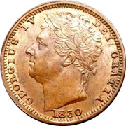 UK 1/2 Farthing 1828 Proof KM# 704.1a Pre-Decimal coinage GEORGIUS IV DEI GRATIA 1830 coin obverse UK 1/2 Farthing 1828 Proof KM# 704.1a Pre-Decimal coinage GEORGIUS IV DEI GRATIA 1830 coin obverse