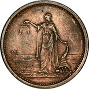 New Zealand 1/2 Penny Anderson's D. (Wellington) (1860-1869) KM# Tn2 - coin reverse New Zealand 1/2 Penny Anderson's D. (Wellington) (1860-1869) KM# Tn2 - coin reverse