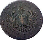 UK 1/2 Penny Angusshire - Dundee / W. Croom ND (1795-1796)  PAYABLE AT W ∙ CROOMS HIGH STREET DUNDEE DEI DONUM PRUDENTIA ET CANDORE coin obverse UK 1/2 Penny Angusshire - Dundee / W. Croom ND (1795-1796)  PAYABLE AT W ∙ CROOMS HIGH STREET DUNDEE DEI DONUM PRUDENTIA ET CANDORE coin obverse