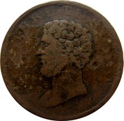 UK 1/2 Penny (British Copper Company - Brutus) BRUTUS coin obverse UK 1/2 Penny (British Copper Company - Brutus) BRUTUS coin obverse