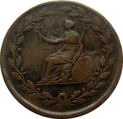 UK 1/2 Penny (British Copper Company - Brutus)  coin reverse UK 1/2 Penny (British Copper Company - Brutus)  coin reverse