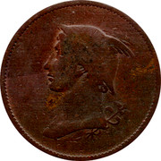 UK 1/2 Penny (British Copper Company - Mercury)  coin obverse UK 1/2 Penny (British Copper Company - Mercury)  coin obverse