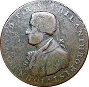 UK 1/2 Penny (Hampshire - Portsmouth / John Howard) IOHN HOWARD. F.R.S. PHILANTHROPIST. coin obverse UK 1/2 Penny (Hampshire - Portsmouth / John Howard) IOHN HOWARD. F.R.S. PHILANTHROPIST. coin obverse