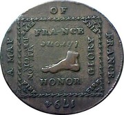 UK 1/2 Penny (Middlesex - Map of France) A MAP OF FRANCE. 1794 FRANCE GLORY HONOR RELIGION THRONE FIRE FIRE FIRE FIRE coin obverse UK 1/2 Penny (Middlesex - Map of France) A MAP OF FRANCE. 1794 FRANCE GLORY HONOR RELIGION THRONE FIRE FIRE FIRE FIRE coin obverse