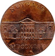UK 1/2 Penny (Middlesex - Newgate) NEWGATE MDCCXCIV coin obverse