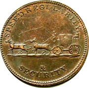 UK 1/2 Penny Middlesex - William Waterhouse Lad Lane 1798 date period approx. 1798-1800; rare SPEED.REGULARITY & SECURITY coin reverse