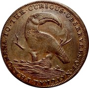 UK 1/2 Penny Two-headed cow ND (1795-1800)  TO ∙ THE ∙ CURIOUS ∙ OBSERVERS ∙ OF ∙ NATURAL ∙ PHENOMENA ∙ coin reverse UK 1/2 Penny Two-headed cow ND (1795-1800)  TO ∙ THE ∙ CURIOUS ∙ OBSERVERS ∙ OF ∙ NATURAL ∙ PHENOMENA ∙ coin reverse