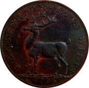 UK 1/2 Penny Wiltshire - Devizes / J. Baster 1796 I . BASTER. DEVIZES WILTS 1796 coin obverse UK 1/2 Penny Wiltshire - Devizes / J. Baster 1796 I . BASTER. DEVIZES WILTS 1796 coin obverse