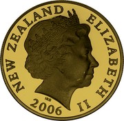 New Zealand $1 Aslan 2006 (c) KM# 286 NEW ZEALAND ELIZABETH II 2006 IRB coin obverse