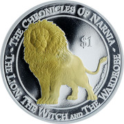 New Zealand $1 Aslan 2006 (c) Proof KM# 287 -THE CHRONICLES OF NARNIA - $1 THE LION, THE WITCH AND THE WARDROBE ©DISNEY/WALDEN. coin reverse