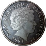 New Zealand $1 Battle of Minas 2003 (l) Proof KM# 251 NEW ZEALAND ELIZABETH II 2003 IRB coin obverse New Zealand $1 Battle of Minas 2003 (l) Proof KM# 251 NEW ZEALAND ELIZABETH II 2003 IRB coin obverse