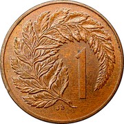 New Zealand 1 Cent Elizabeth II (3rd portrait) 1987 (l) Sets only KM# 58 1 JB coin reverse New Zealand 1 Cent Elizabeth II (3rd portrait) 1987 (l) Sets only KM# 58 1 JB coin reverse