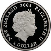 New Zealand 1 Dollar Anzac 2005 (w) Proof KM# 154 NEW ZEALAND 2005 ELIZABETH II 1 DOLLAR IRB coin obverse New Zealand 1 Dollar Anzac 2005 (w) Proof KM# 154 NEW ZEALAND 2005 ELIZABETH II 1 DOLLAR IRB coin obverse