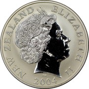 New Zealand 1 Dollar Little spotted kiwi 2004 (c) Proof KM# 152a NEW ZEALAND ELIZABETH II 2004 IRB coin obverse New Zealand 1 Dollar Little spotted kiwi 2004 (c) Proof KM# 152a NEW ZEALAND ELIZABETH II 2004 IRB coin obverse
