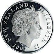 New Zealand $1 Flight to Ford 2003 (l) Proof KM# 249 NEW ZEALAND ELIZABETH II 2003 IRB coin obverse New Zealand $1 Flight to Ford 2003 (l) Proof KM# 249 NEW ZEALAND ELIZABETH II 2003 IRB coin obverse