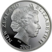 New Zealand $1 Great Spotted Kiwi 2007 (m) Proof KM# 300a NEW ZEALAND ELIZABETH II 2007 IRB coin obverse New Zealand $1 Great Spotted Kiwi 2007 (m) Proof KM# 300a NEW ZEALAND ELIZABETH II 2007 IRB coin obverse